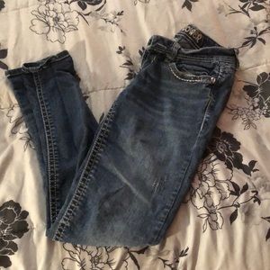 Wall Flower Blue Skinny Jeans